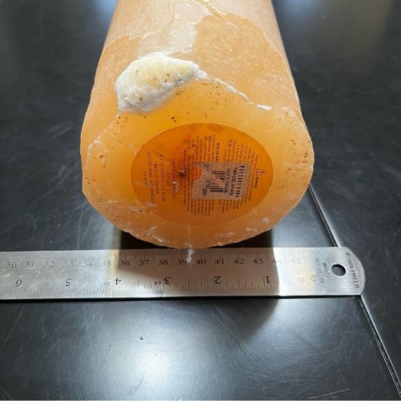 Pottery Barn Timber Pillar Cylindrical Centerpiece Long Burning Wax Candle 18” - Picture 14 of 14